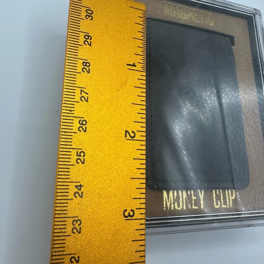 Black Leather Money Clip Bald Eagle Magnetic New in Box Cowhide Western USA